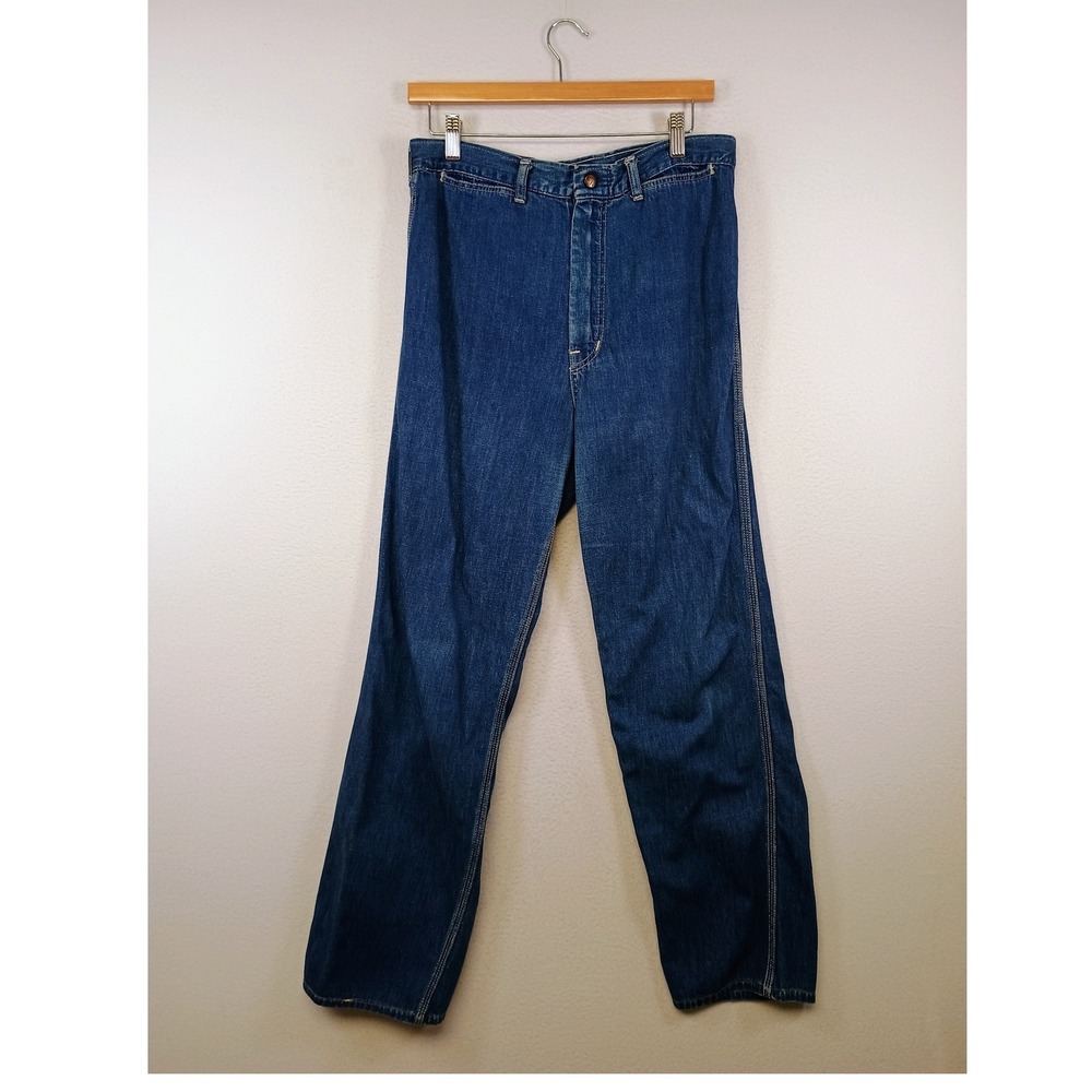 Vintage 90s Niks by Crane Womens 26 Blue High Waisted Straight Leg Denim Jeans